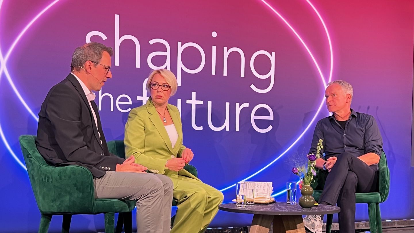 Jens Richter, CEO of Commercial and International at Fremantle, and Thomas Gruber, Co-CEO of ProSiebenSat1 PULS 4, spoke onstage at the IBC2025 Conference.